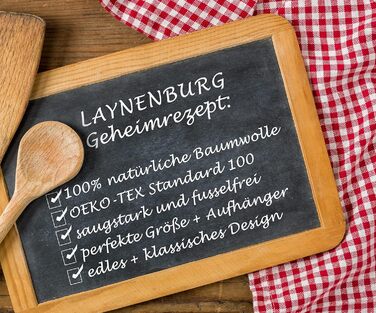 Набір із 10 кухонних рушників 45x65 см, різнокольорові LAYNENBURG