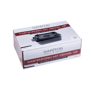 Форма для выпечки хлеба чугунная 34х24х14,5 см с крышкой Santos