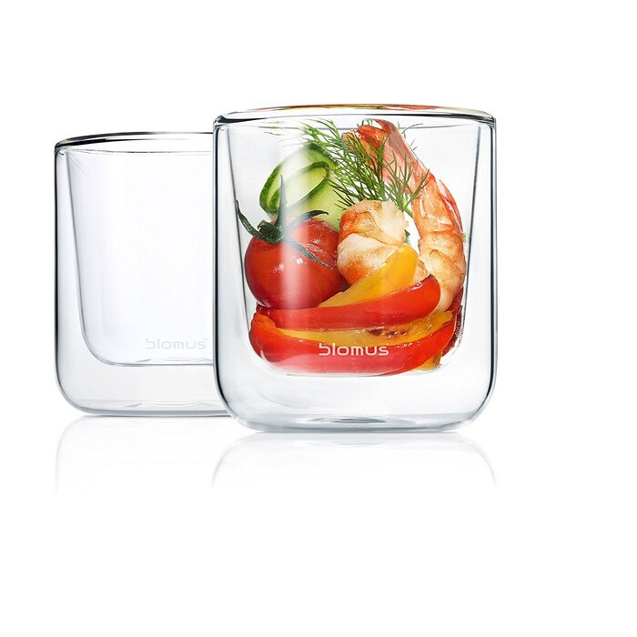 Набор стаканов с двойными стенками 80 мл 2 предмета Nero Blomus