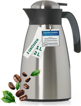 Термос-кавник 2 л нержавіюча сталь, сріблястий Blumtal