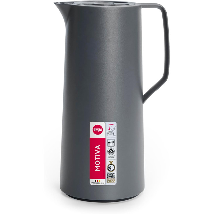 Термоглечик 1 л, антрацит Motiva Emsa