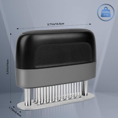 Пресс для мяса со 100 игольчатыми лезвиями из нержавеющей стали hogance