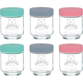 Набір баночок для дитячого харчування 190 мл, 6 предметів Kilner