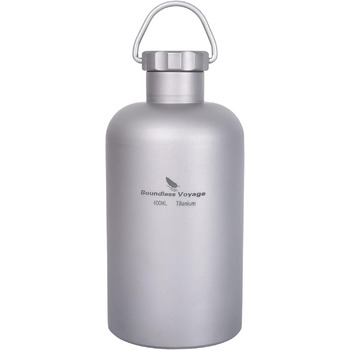 Титанова пляшка з титановою кришкою 400 мл Boundless Voyage