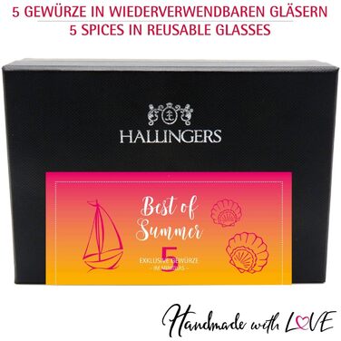 Класичний набір спецій Hallingers - Подарунковий набір спецій ручної роботи, 12 спецій з усього світу (Набір) - Літній подарунок та ідеальний подарунок для барбекю День народження, вітання, новоселення, річниця, вільний час Класичні спеції., 12 спецій (73