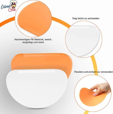 Скребок для тіста 2 шт 15,8 х 10,3 см Colonel Cook