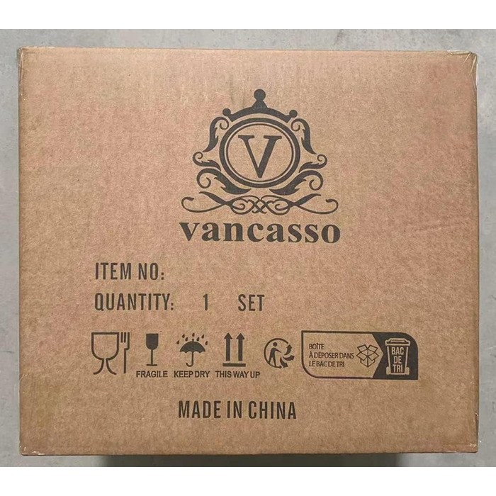 Комбінований сервіз vancasso, набір посуду Navia з кераміки, столовий сервіз із 32 предметів, вінтажний зовнішній вигляд, дизайн природи (набір із 16 предметів, Navia-12)