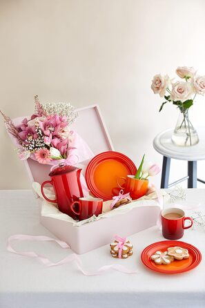 Набір із 4 кухлів 350 мл, вишнево-червоний Le Creuset