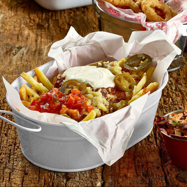 Емкость овальная 23x15x7см из оцинкованной стали, GenWare