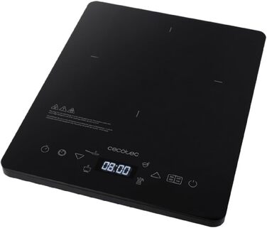 Плита индукционная 2000 Вт портативная Full Crystal Onyx Cecotec