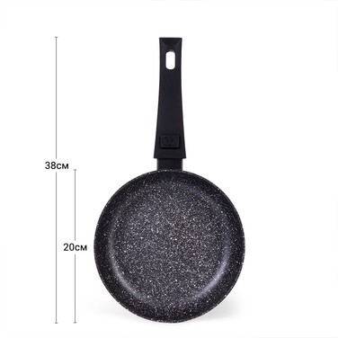 Сковорідка для смаження Fissman FIORE 20x4,5 см зі знімною ручкою (14292)