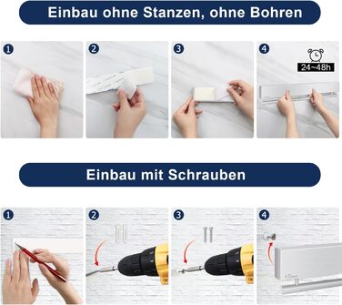 Магнітний тримач для ножів з 15 гачками 59 см Dmore