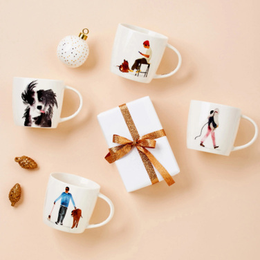 Кружка Maxwell & Williams BEST FURRY FRIENDS Walking Tall, фарфор, 400 мл