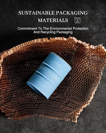 Ароматичні свічки M&SENSE з натурального соєвого воску, натуральна соєва свічка для домашнього декору, тривалий час горіння до 70 годин, класні подарунки-свічки для чоловіків і жінок (320 г, Hgelfeld Windblumen)