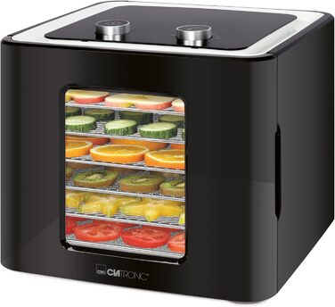 Дегідратор на 6 полиць, 450 Вт, чорний Clatronic