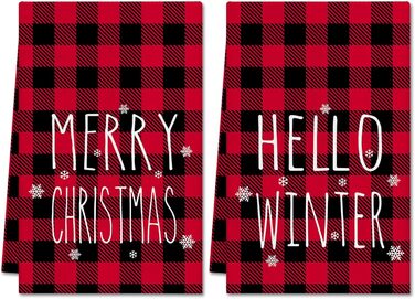 Набір з 2 різдвяних кухонних рушників 45 x 65 см, набір F Ohok