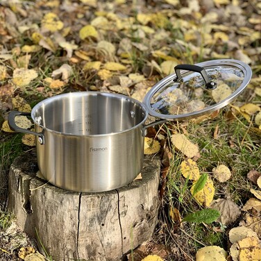 Каструля зі скляною кришкою 24 см 6 л LOREN Fissman