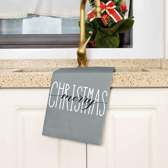 Набор из 2 рождественских кухонных полотенец 45 x 65 см, набор S Merry Christmas Ohok