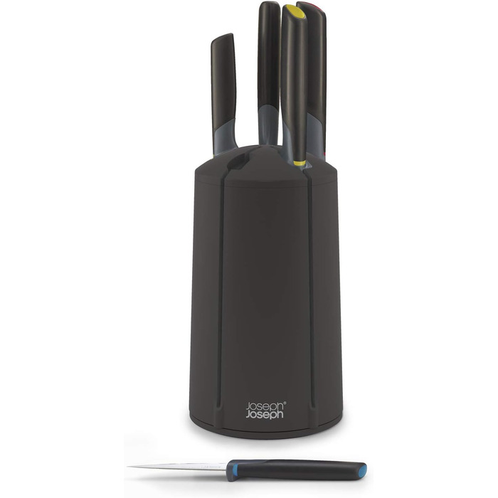 Набір ножів, 5 предметів з підставкою, чорний Elevate Carousel Joseph Joseph