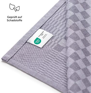 Бавовняні кухонні рушники Blumtal 50x70 см. Набір із 5 шт. - Кухонні рушники, сертифіковані Oeko-TEX - Надзвичайно вбираючі кухонні рушники - Можна прати до 95 C - Біла клітка (5 шт., червоні)