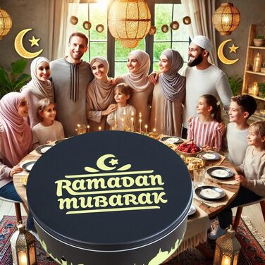 Банки для цукерок KAMACA 1,2 л Набір із 6 банок для цукерок з кришками Герметичний диспенсер для зберігання, придатний для миття в посудомийній машині, у вінтажному стилі для солодощів, кукурудзяних пластівців, печива та іншого (Набір із 3 банок на Рамада