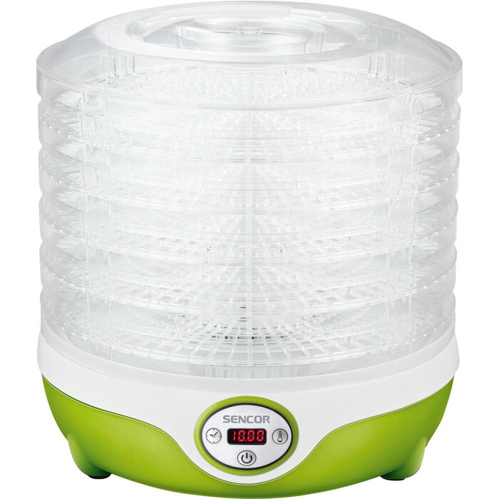 Дегідратор на 5 полиць, 240 Вт, зеленый SENCOR