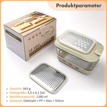 Терка для сиру з контейнером і кришкою COOK A FUTURE