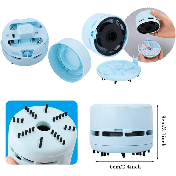 Міні-пилосос бездротовий 3 Вт синій FineInno