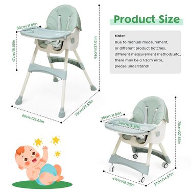 Дитячий стільчик для годування від 6 місяців Maycoly