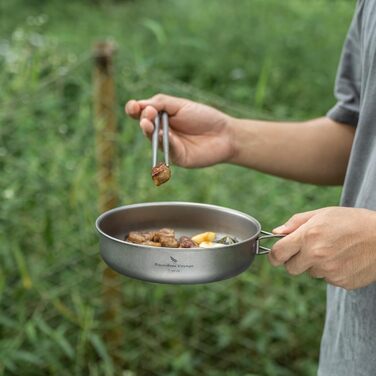 Кемпінгова сковорода 18 см титан iBasingo