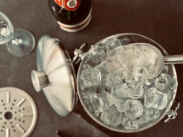 Ведро для льда 3 л с крышкой, совком и щипцами для льда Durawe Company