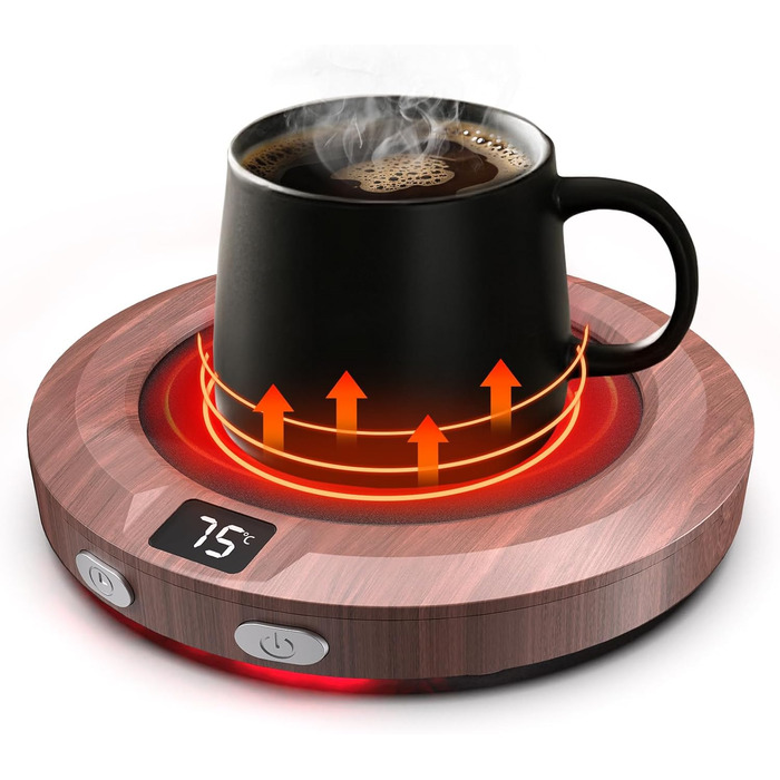 Подогреватель чашек до 75C, 3 уровня температуры MXMZHXU