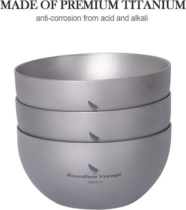 Титанові чаші для кемпінгу 2 шт. iBasingo