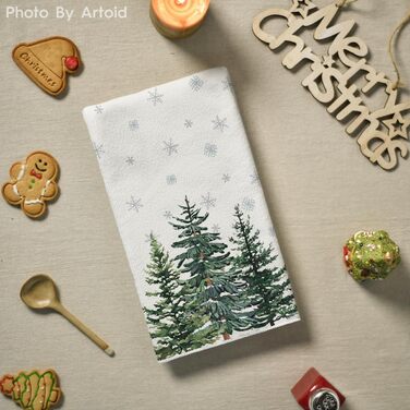 Набір з 2 кухонних рушників, сезонна прикраса Hello Winter, 42x65 см Artoid Mode