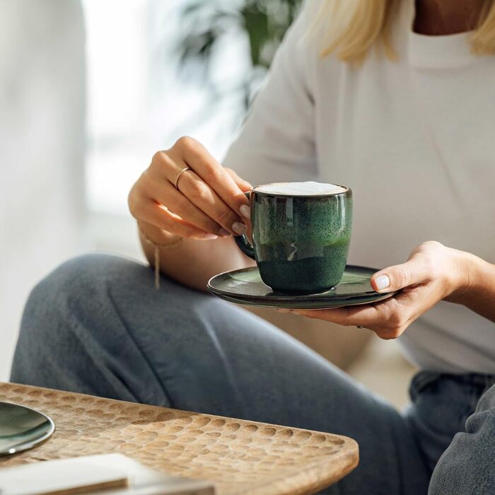 Кавове блюдце 15,2 x 15,2 см зелене Lave Villeroy & Boch