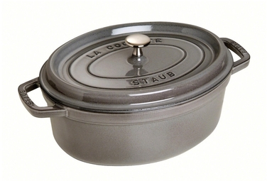 Кокот овальний 31 см, сірий графіт Staub