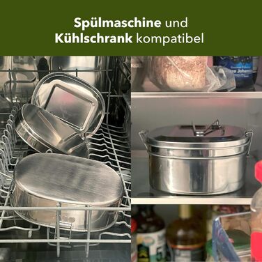 Ланч-бокс 1,2 л металлический с двойной крышкой Tool & Tree