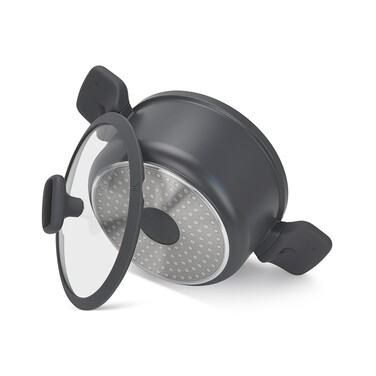 Кастрюля со стеклянной крышкой 20 см 2,7л TITANIUM PRO Fissman