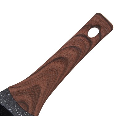 Ковш Fissman FILOMENA 16x8 см 1,2 л со стеклянной крышкой алюминий с антипригарным покрытием (14529)