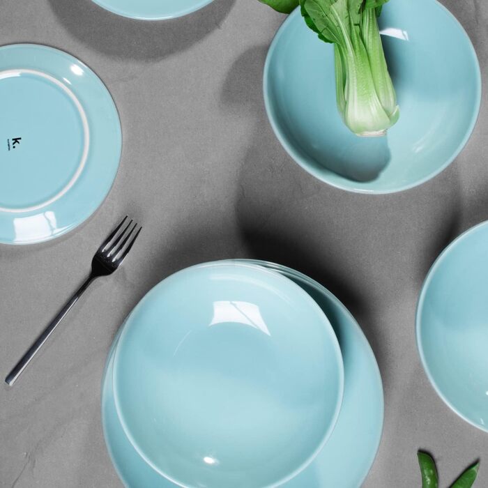 Набор из 6 тарелок для супа 21 см Konsimo