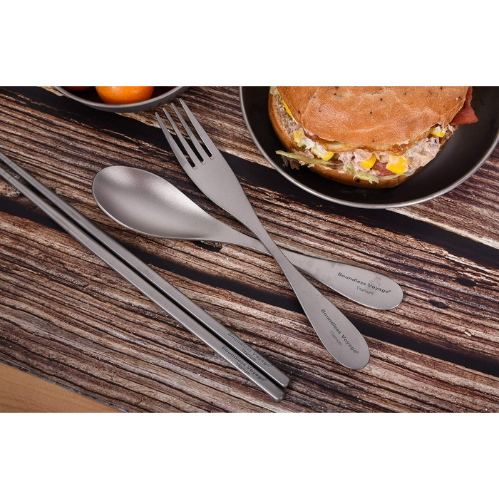 Титановий набір столових приборів iBasingo