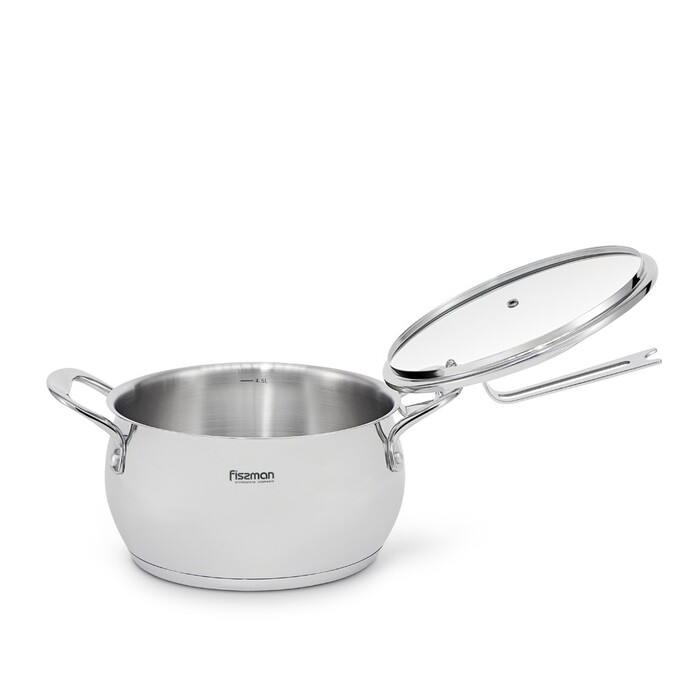 Каструля зі скляною кришкою 22 см 4,5 л Vita Fissman