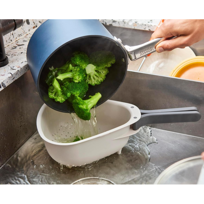 Друшляк зі складними ручками, великий Droplet Joseph Joseph