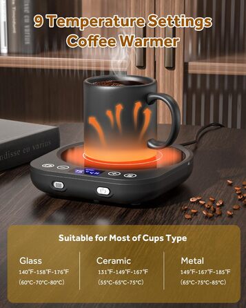 Подогреватель для чашек 35 Вт, черный MQFORU