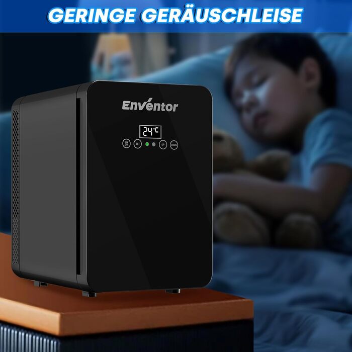 Міні-холодильник 10 л чорний Enventor