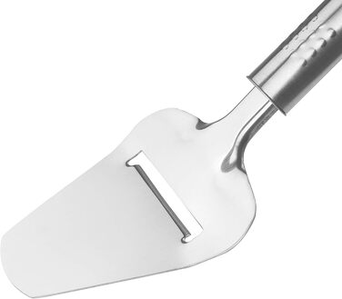 Відкривачка для консервів Fackelmann OVAL GRIFF, практична відкривачка для консервів з нержавіючої сталі, універсальна відкривачка з ергономічною ручкою (колір срібло), кількість (24 x 8 x 4,5 см)