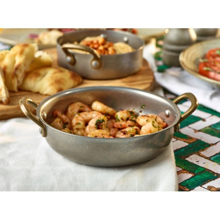 Сковорода для подачи 15.5*4 см, 660 мл, круглая, металлическая, Vintage Steel, GenWare