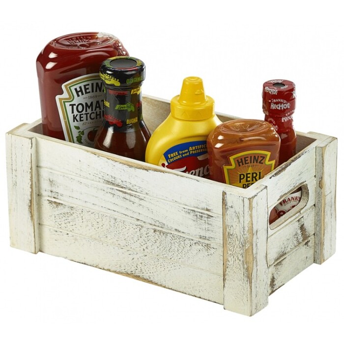 Ящик белый деревянный 27x16x12 см, GenWare