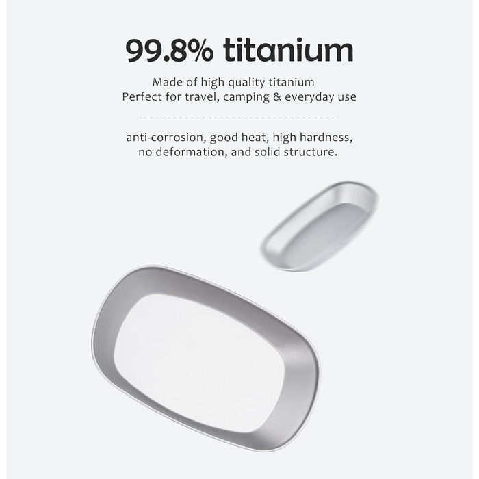 Титанова одношарова миска для кемпінгу iBasingo