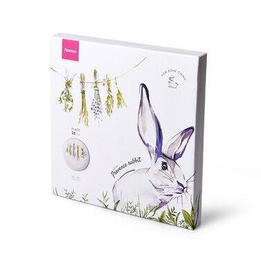 Тарелка Fissman PROVENCE RABBIT 25 см фарфор (13951)